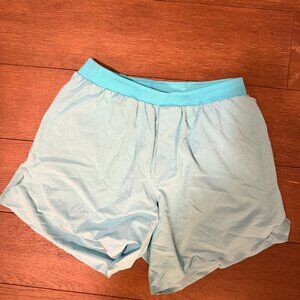 Men's lululemon Fast and Free 6" Lined Shorts - Size Small - Turquoise